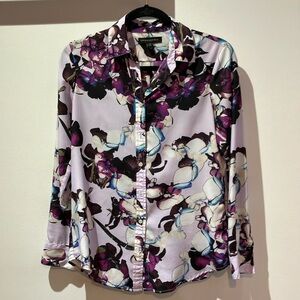 EUC Banana Republic floral button down blouse | Size XS